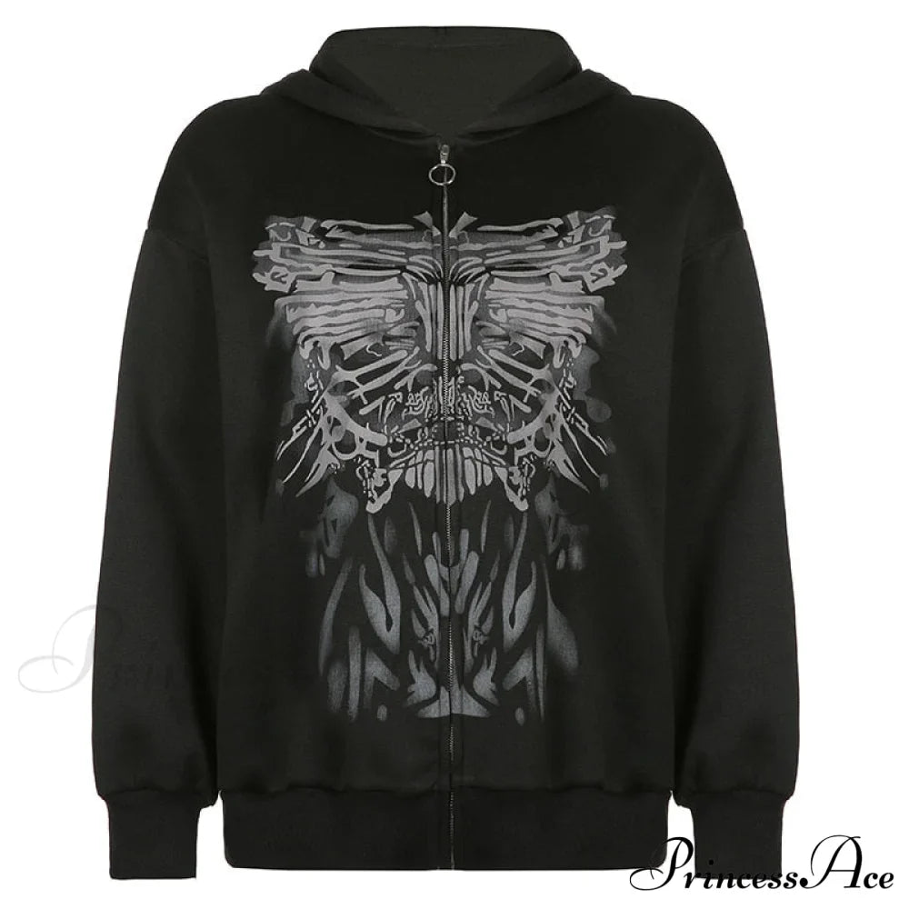 Y2K Butterfly Print Hoodies image 3