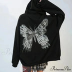 Y2K Butterfly Print Hoodies image 5