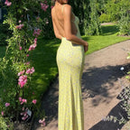 Y2K Floral Print Spaghetti Strap Backless Summer Floral Dress image 2