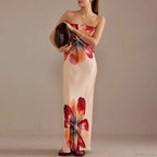 Y2K Floral Tube Strapless Backless Sundress image 2