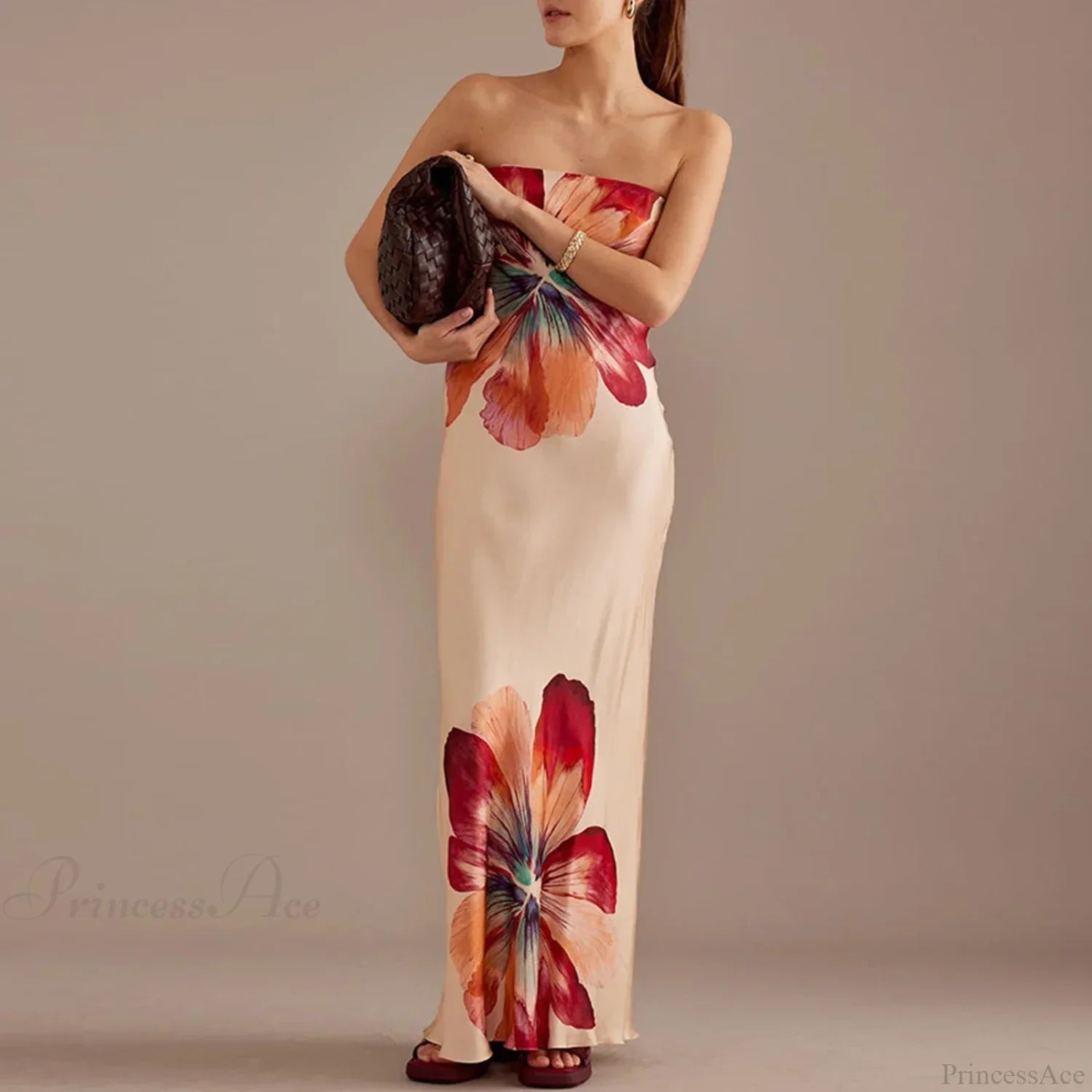 Y2K Floral Tube Strapless Backless Sundress image 2
