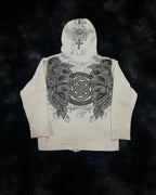 Y2K Gothic Skull Design Hoodie image 2