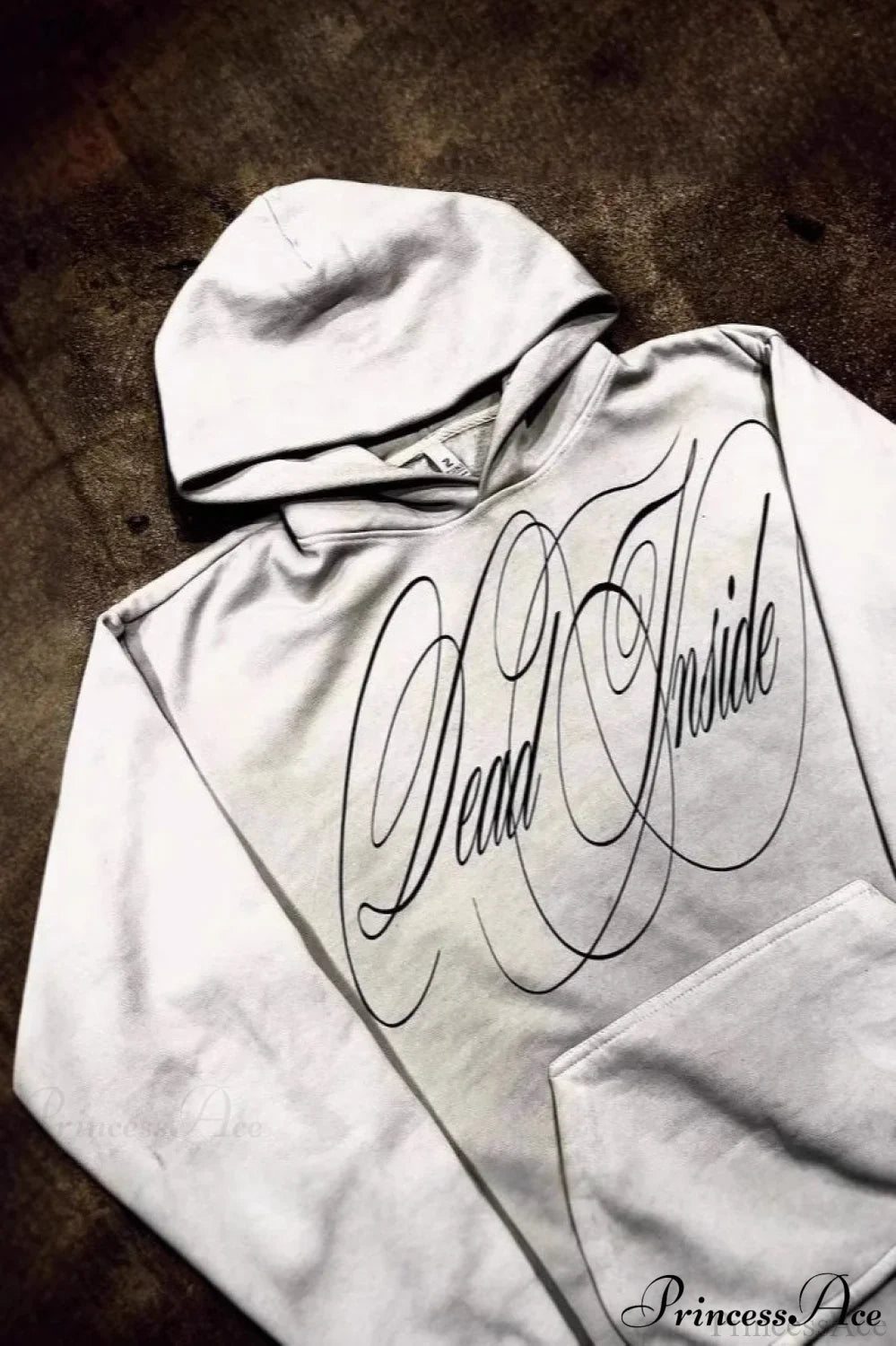 Y2K Gothic Street Vintage Print Hoodie image 2