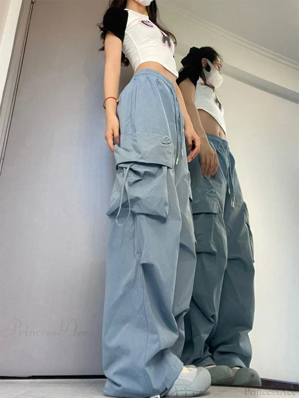 Y2K High Waist Cargo Pants image 2