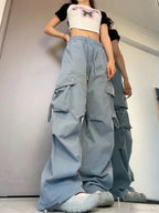 Y2K High Waist Cargo Pants image 1