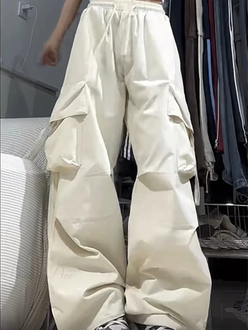 Y2K High Waist Cargo Pants image 3