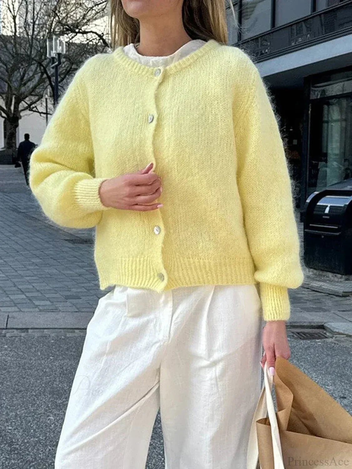 Y2K Knit Casual Cardigan Jacket image 1