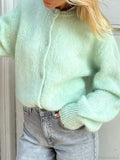 Y2K Knit Casual Cardigan Jacket image 6