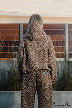 Y2K Leopard Print Hip-Hop Hoodie image 2