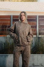 Y2K Leopard Print Hip-Hop Hoodie image 1