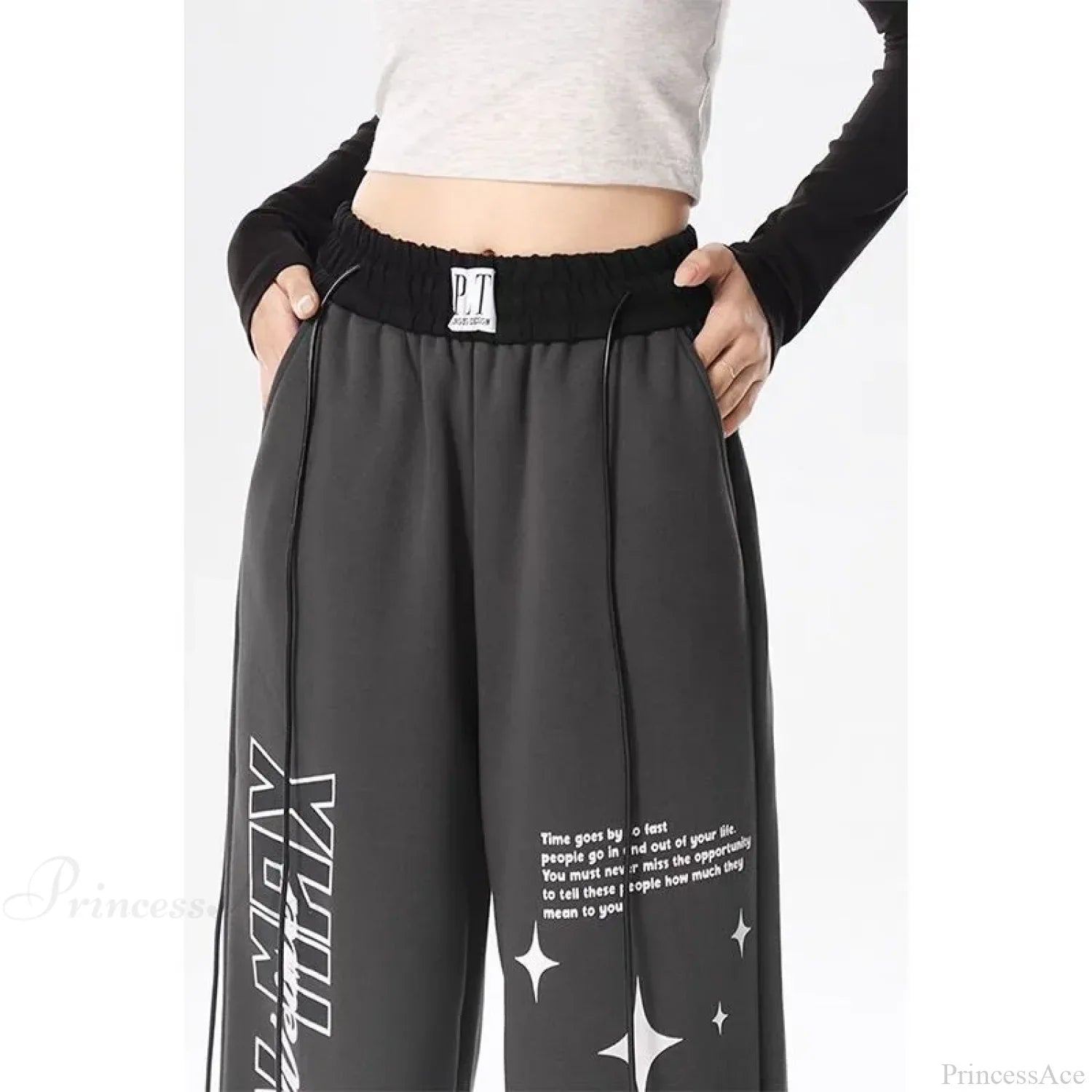 Y2K Letter Print Pants image 4