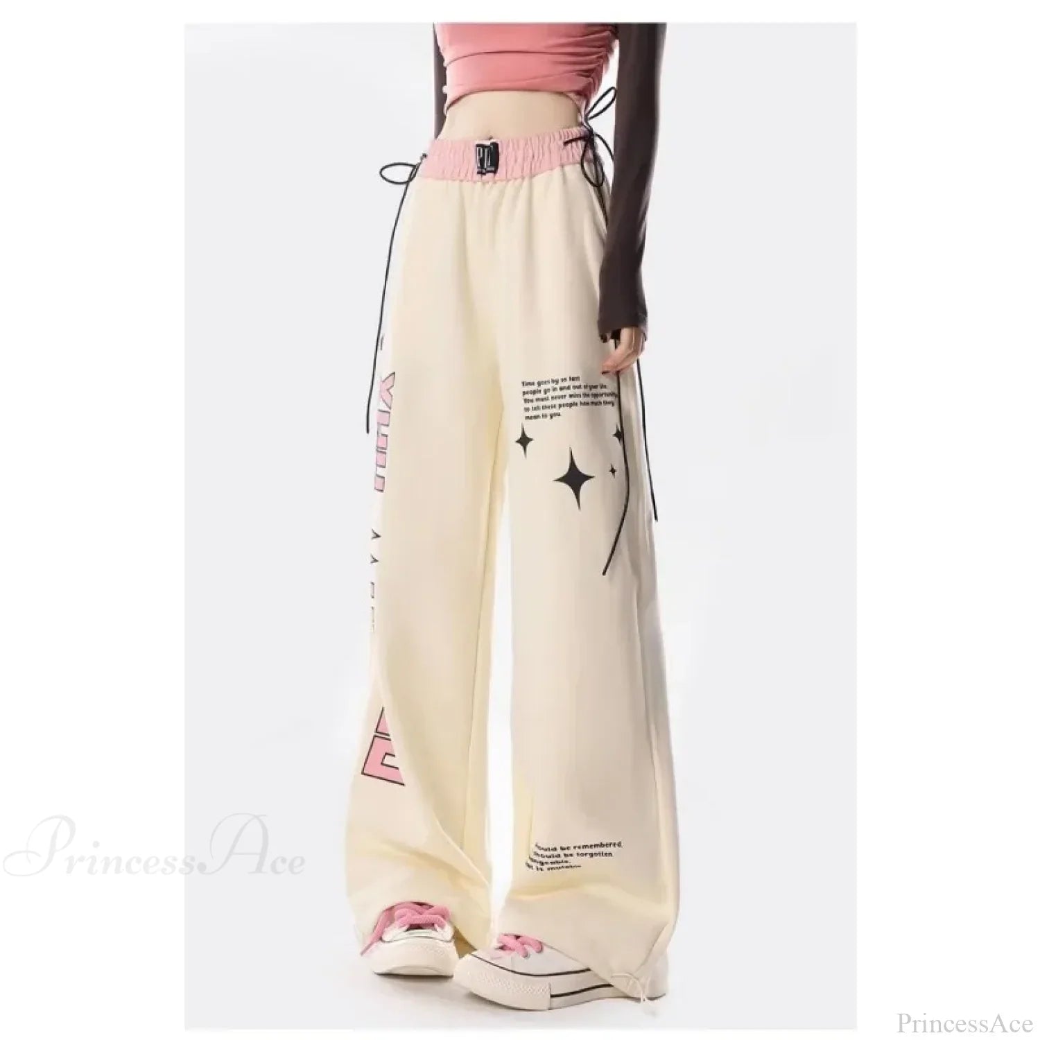 Y2K Letter Print Pants image 2