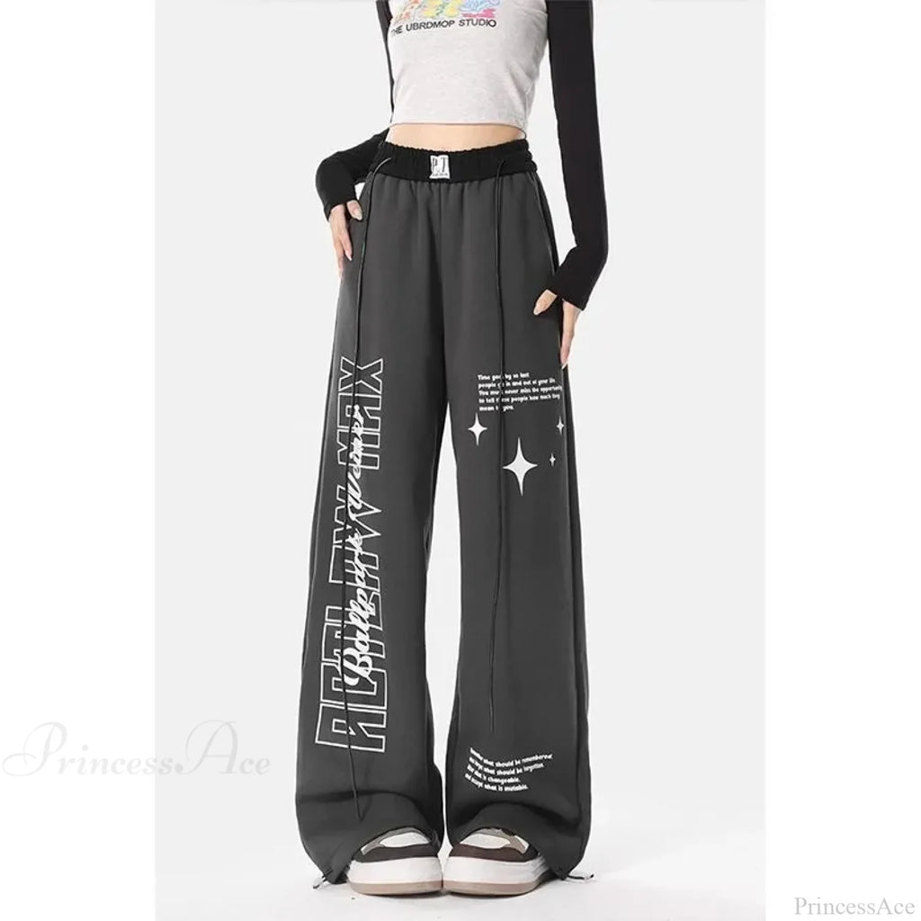 Y2K Letter Print Pants image 3