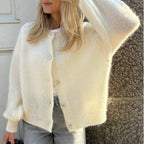 Y2K Long Sleeve Pullover Knit Casual Cardigan image 5