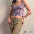 Y2k Mesh Sheer Floral T-Shirts image 3