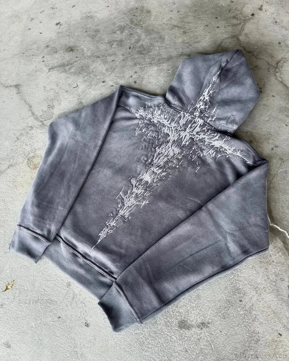 Y2K Mysterious Embroidery Hoodie image 3