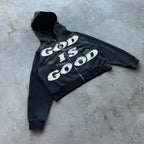 Y2K Mysterious Letter Embroidery Hoodie image 1
