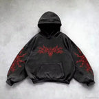 Y2K Mysterious Needlework Zipper Hoodie image 10