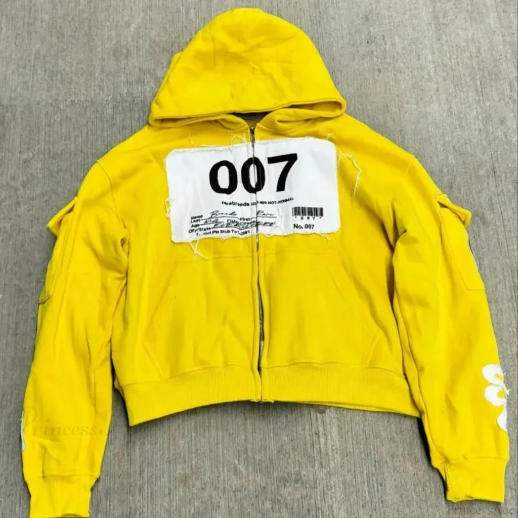 Y2K Mysterious Needlework Zipper Hoodie image 8