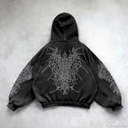 Y2K Mysterious Rap Urban Hoodie image 5