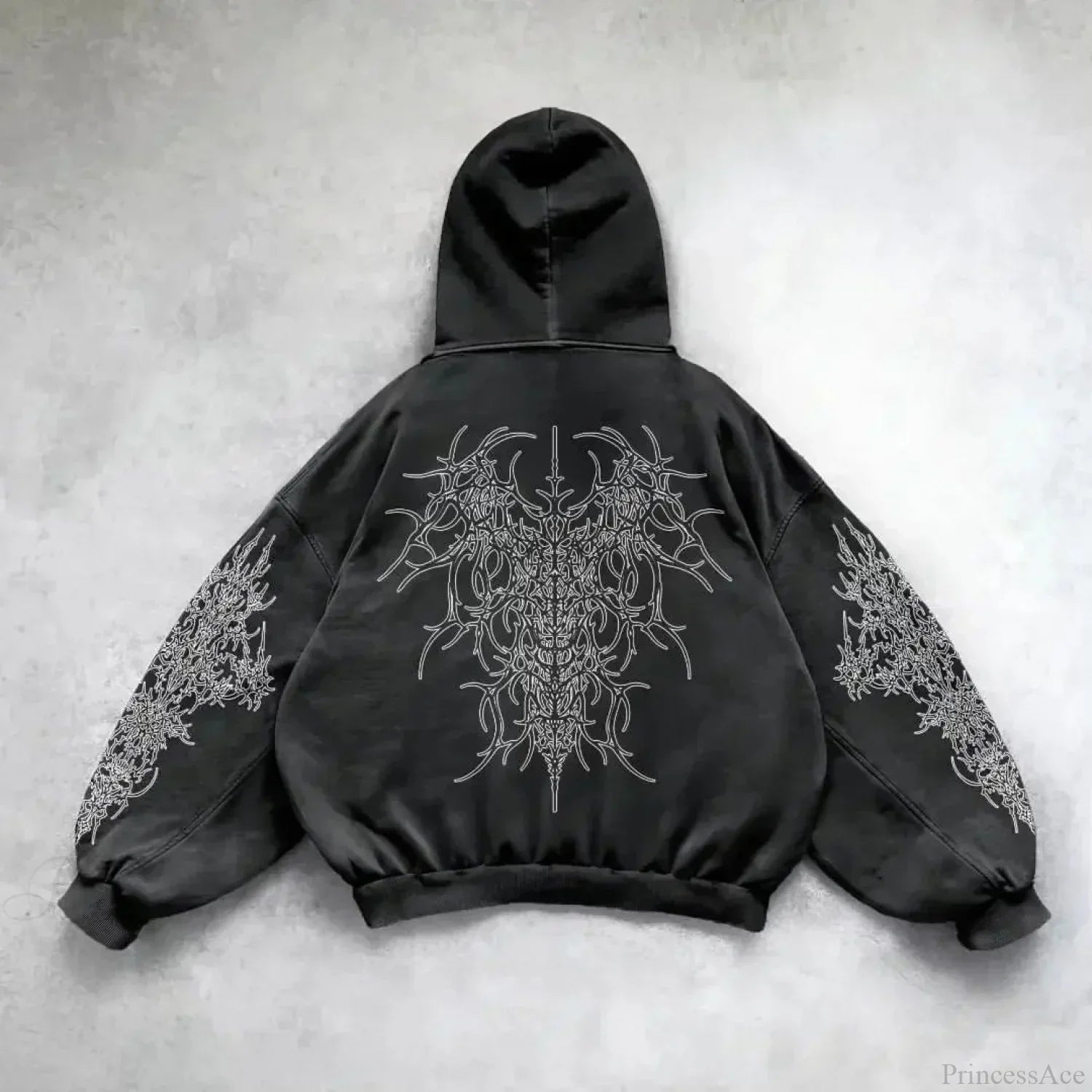 Y2K Mysterious Rap Urban Hoodie image 7