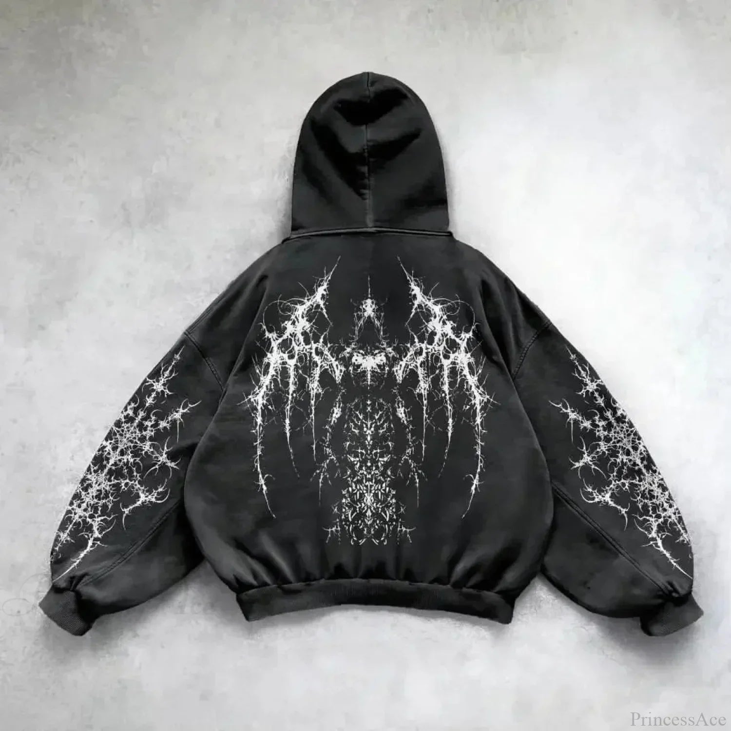 Y2K Mysterious Rap Urban Hoodie image 8