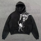 Y2K Mysterious Rap Urban Hoodie image 2