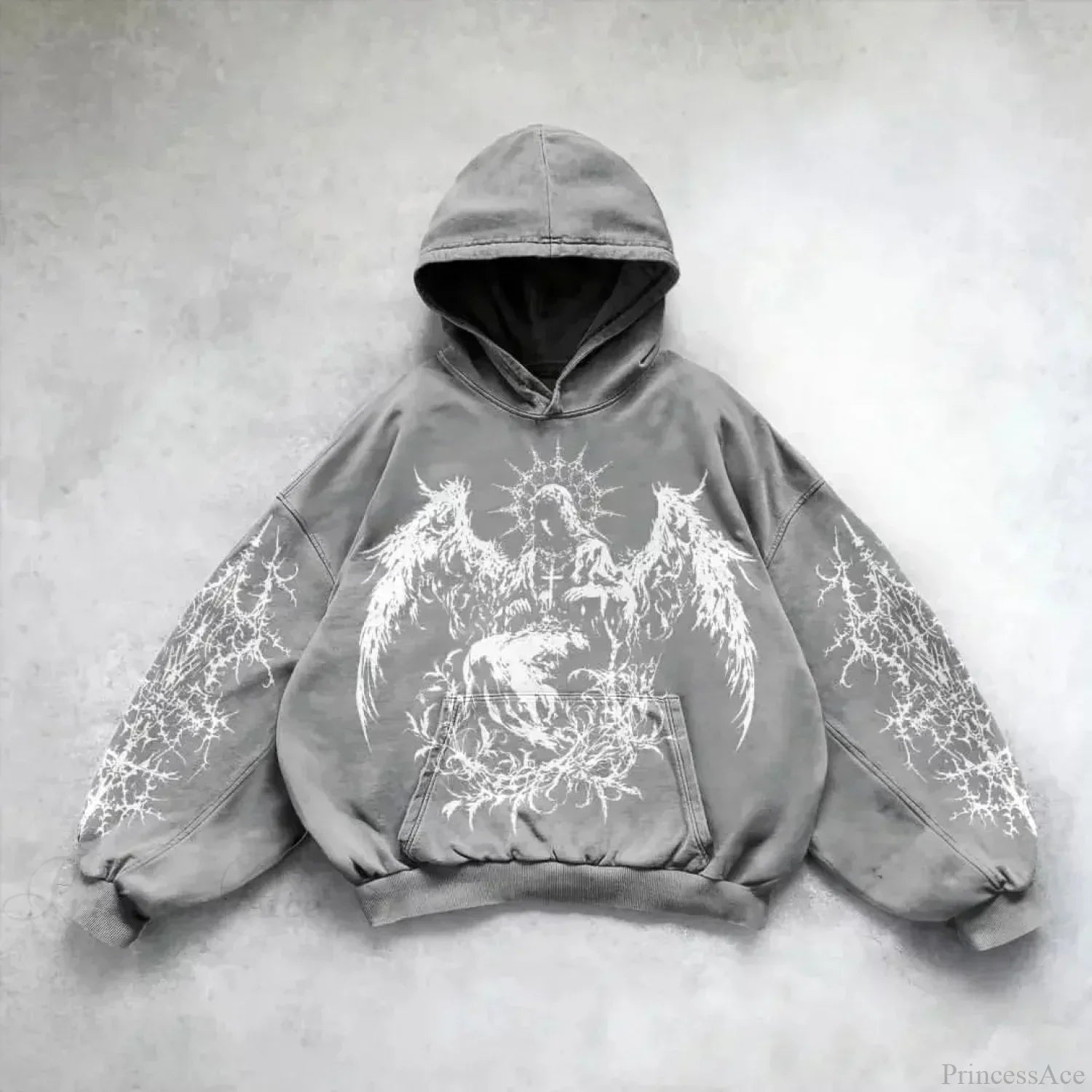 Y2K Mysterious Rap Urban Hoodie image 10