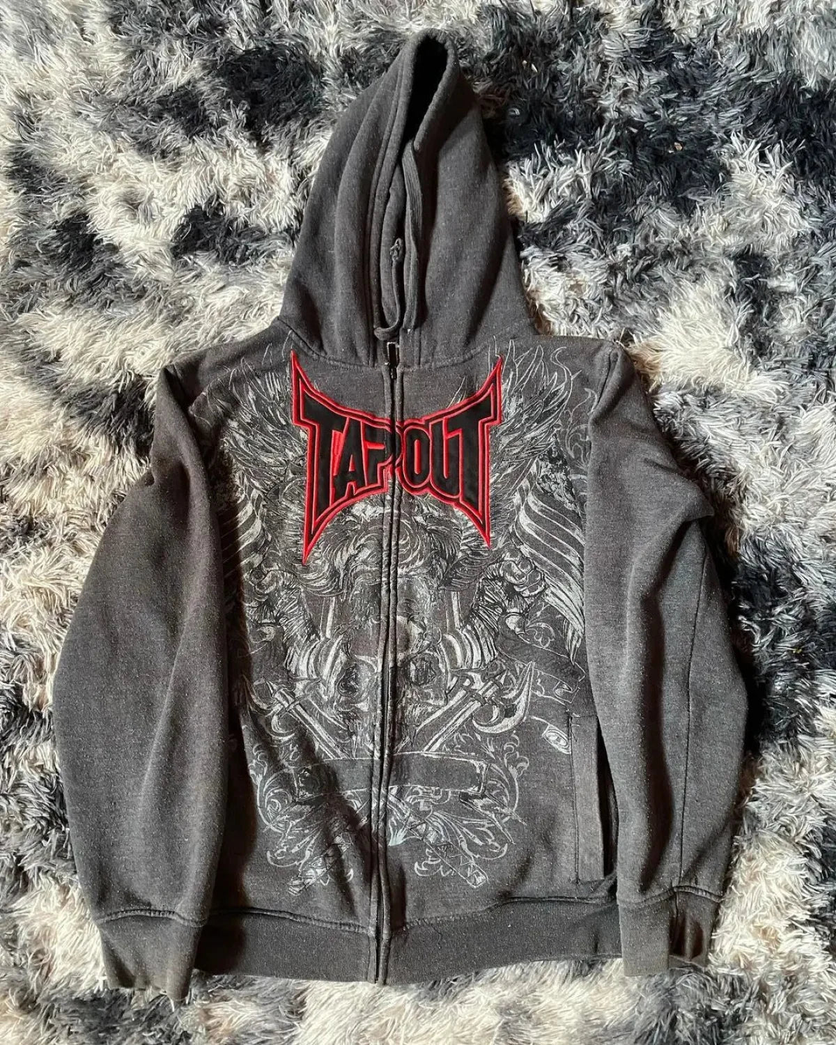 Y2K Mysterious Visual Zipper Hoodie image 1