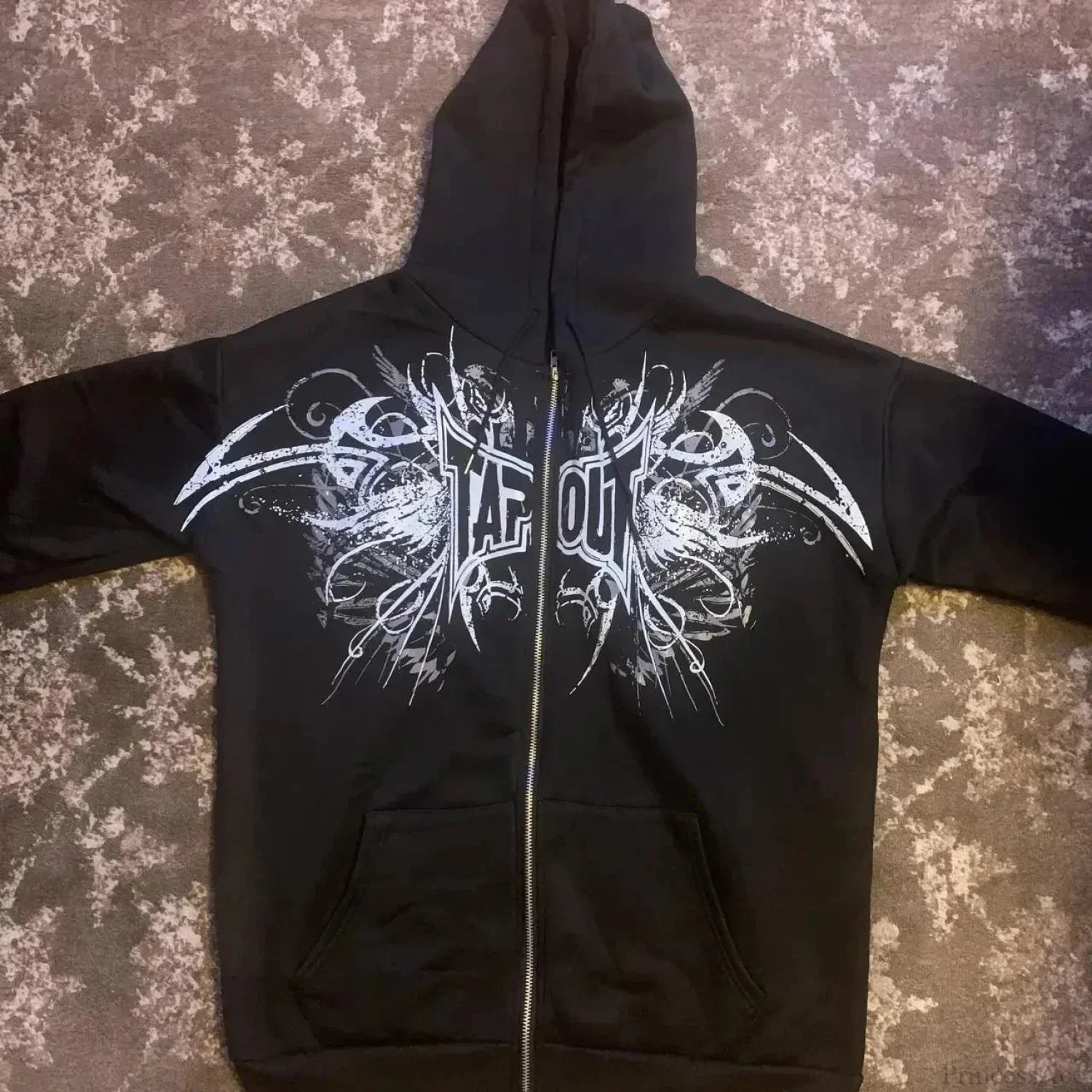 Y2K Mysterious Visual Zipper Hoodie image 3