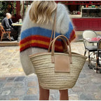 Y2K Open Front Loose Stripe Cardigan image 5
