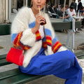 Y2K Open Front Loose Stripe Cardigan image 1