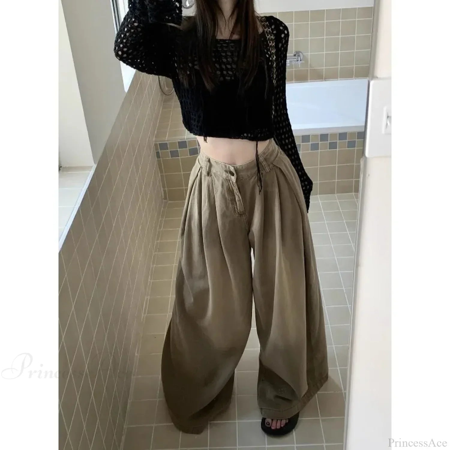 Y2K Oversized Cargo Baggy Women Pants image 5