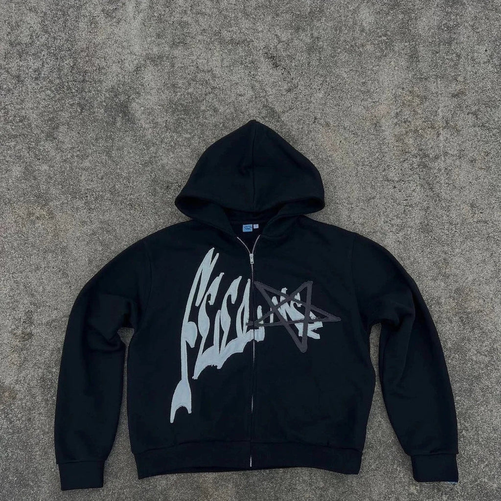 Y2K Retro Letter Hoodie image 4