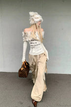 Y2K Sexy Letter Print Slim Long Sleeve Tee image 2