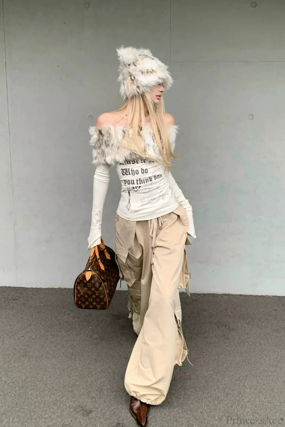 Y2K Sexy Letter Print Slim Long Sleeve Tee image 2