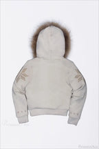 Y2K Sherpa Collar Rhinestone Zip-Front Waist-Cinched Hoodie image 8