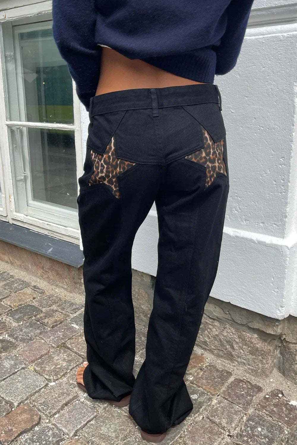 Y2K Star Color-Block Patchwork Jeans image 13