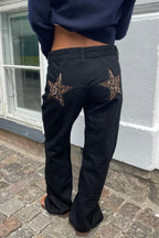 Y2K Star Color-Block Patchwork Jeans image 13