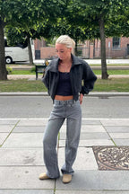 Y2K Star Color-Block Patchwork Jeans image 19