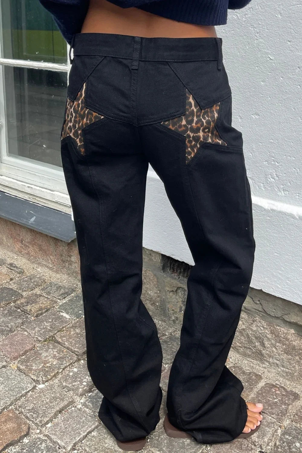 Y2K Star Color-Block Patchwork Jeans image 12