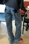 Y2K Star Color-Block Patchwork Jeans image 9