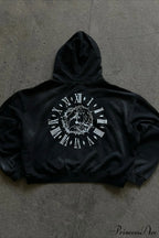 Y2K Street Dark Zip Stylish Hoodie image 2