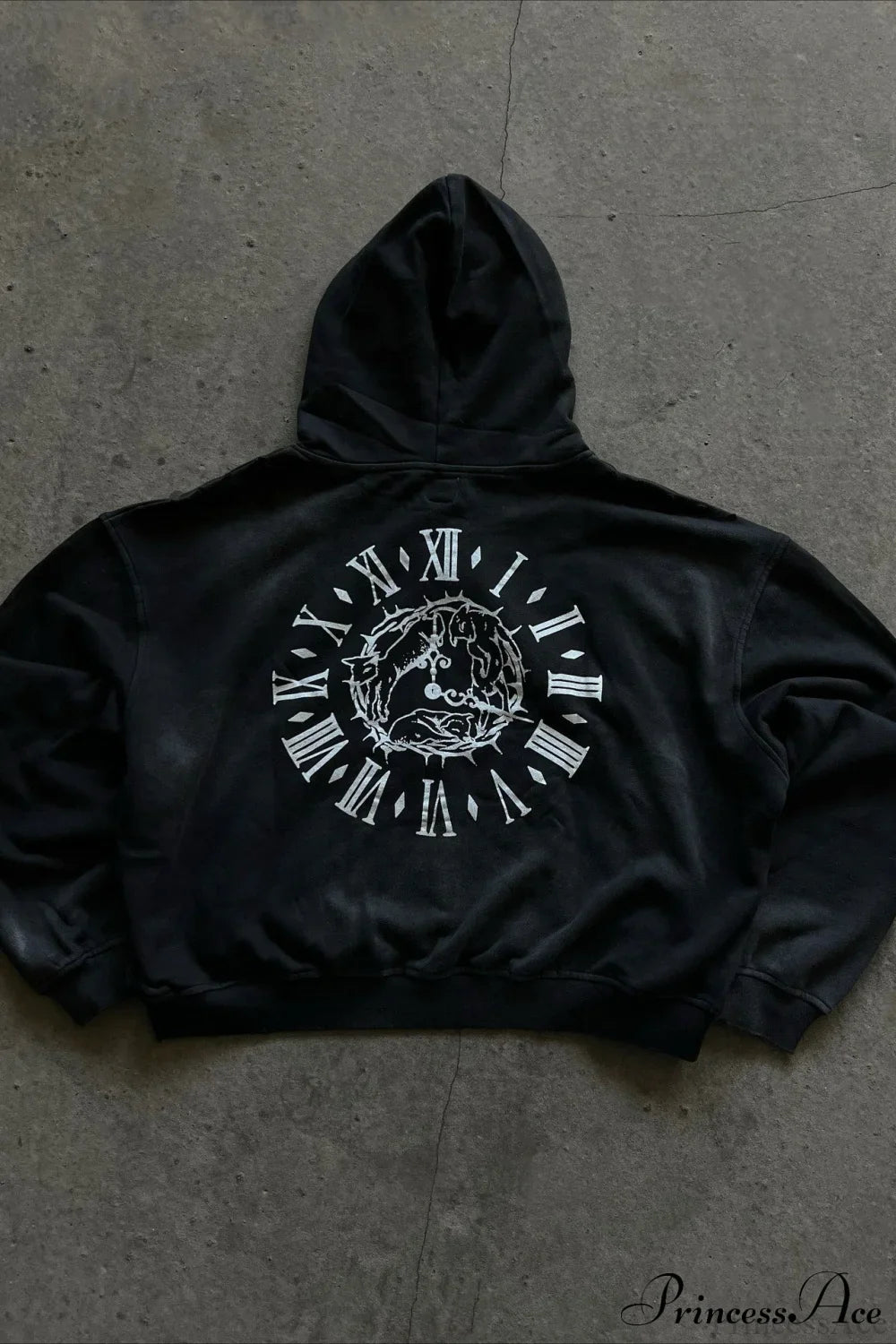 Y2K Street Dark Zip Stylish Hoodie image 2