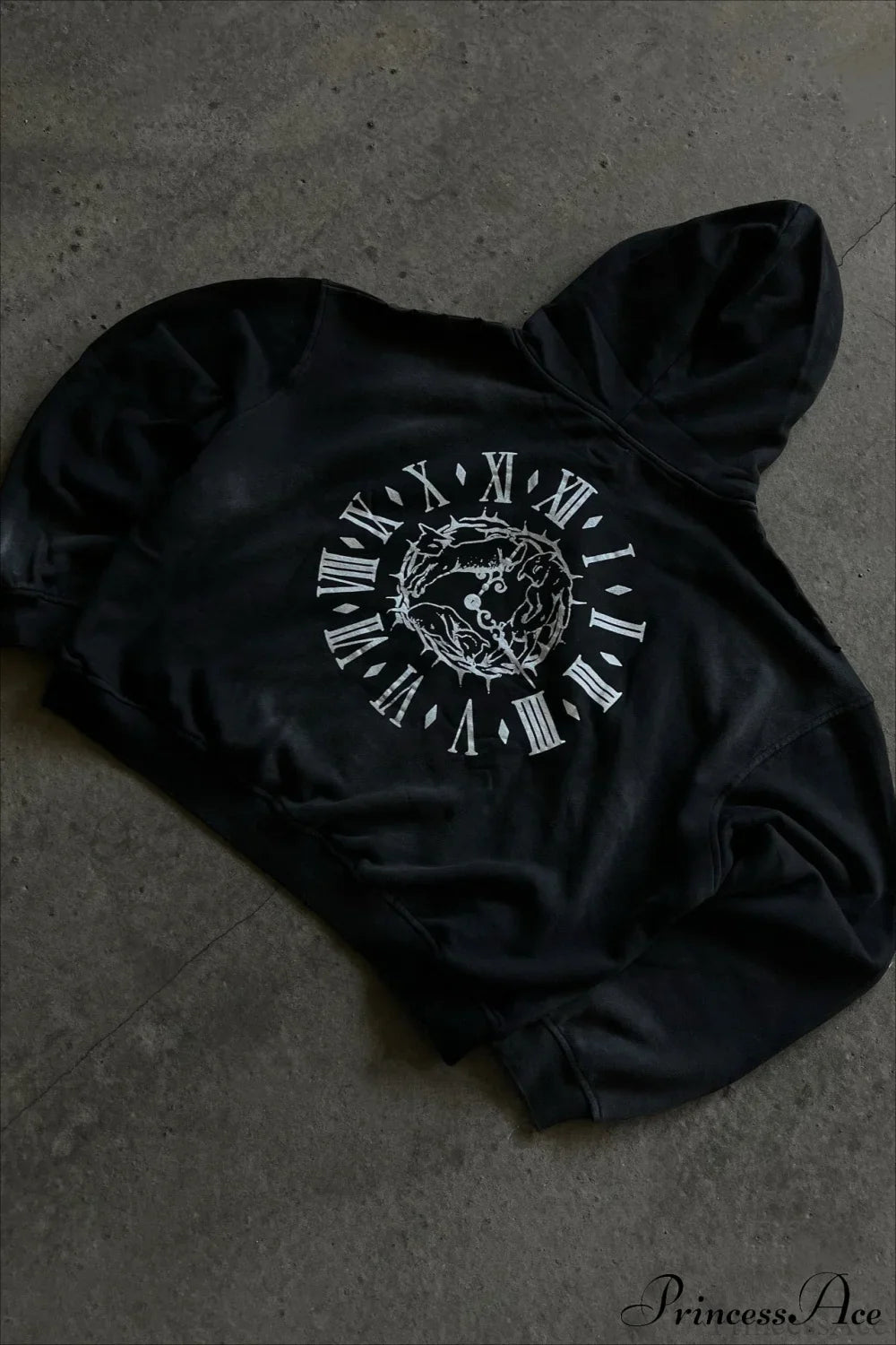 Y2K Street Dark Zip Stylish Hoodie image 4