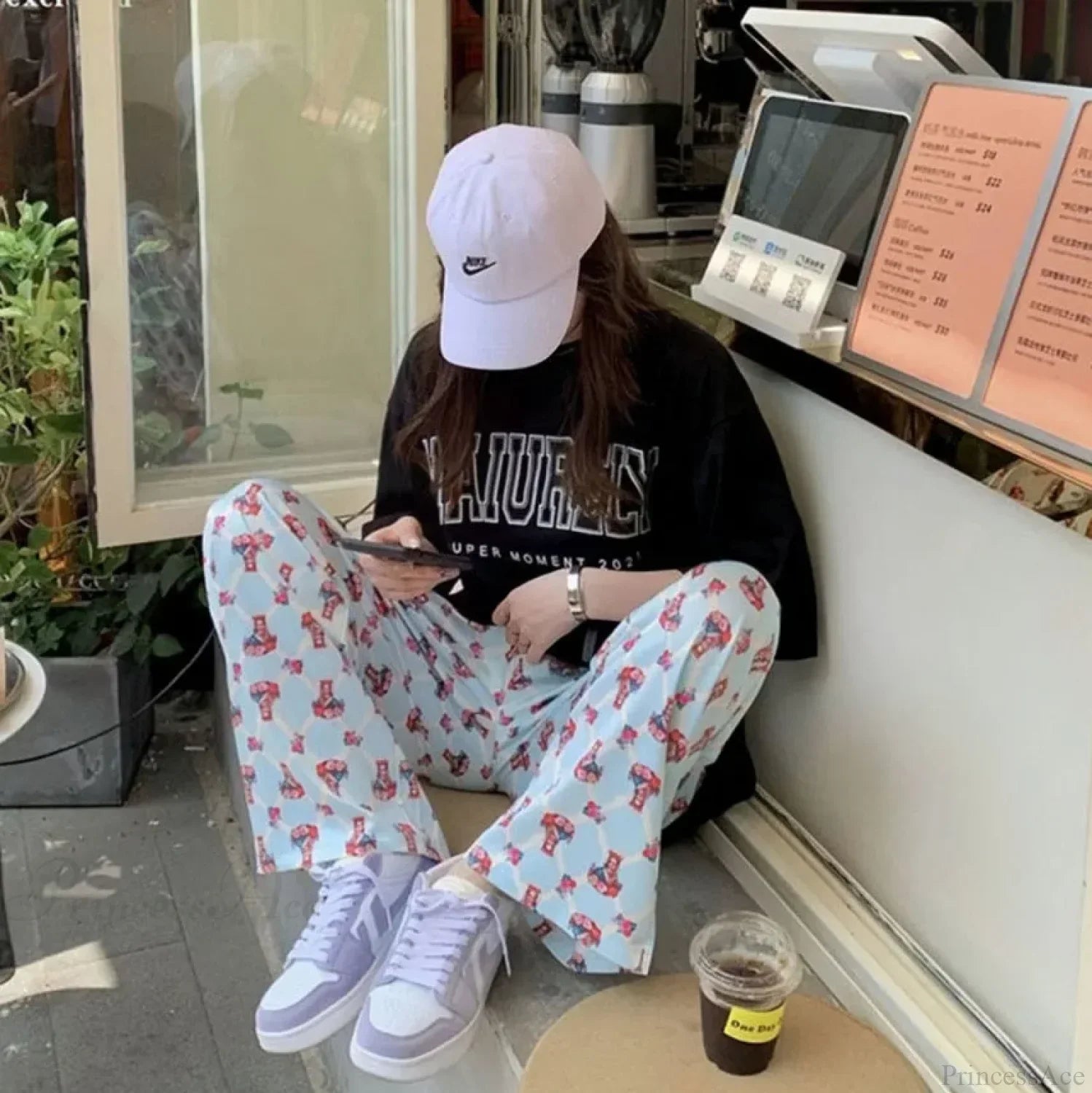 Y2K Vintage High Waisted Sweet Street Pant image 2
