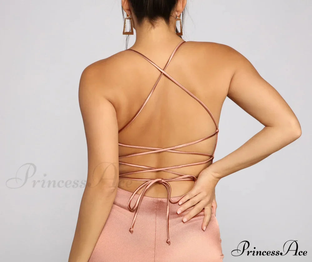 Yara Formal Stylish Lace-Up Mermaid Dress image 5