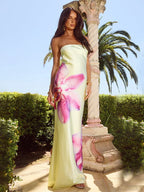 Yellow Backless Vacation Dress image 4