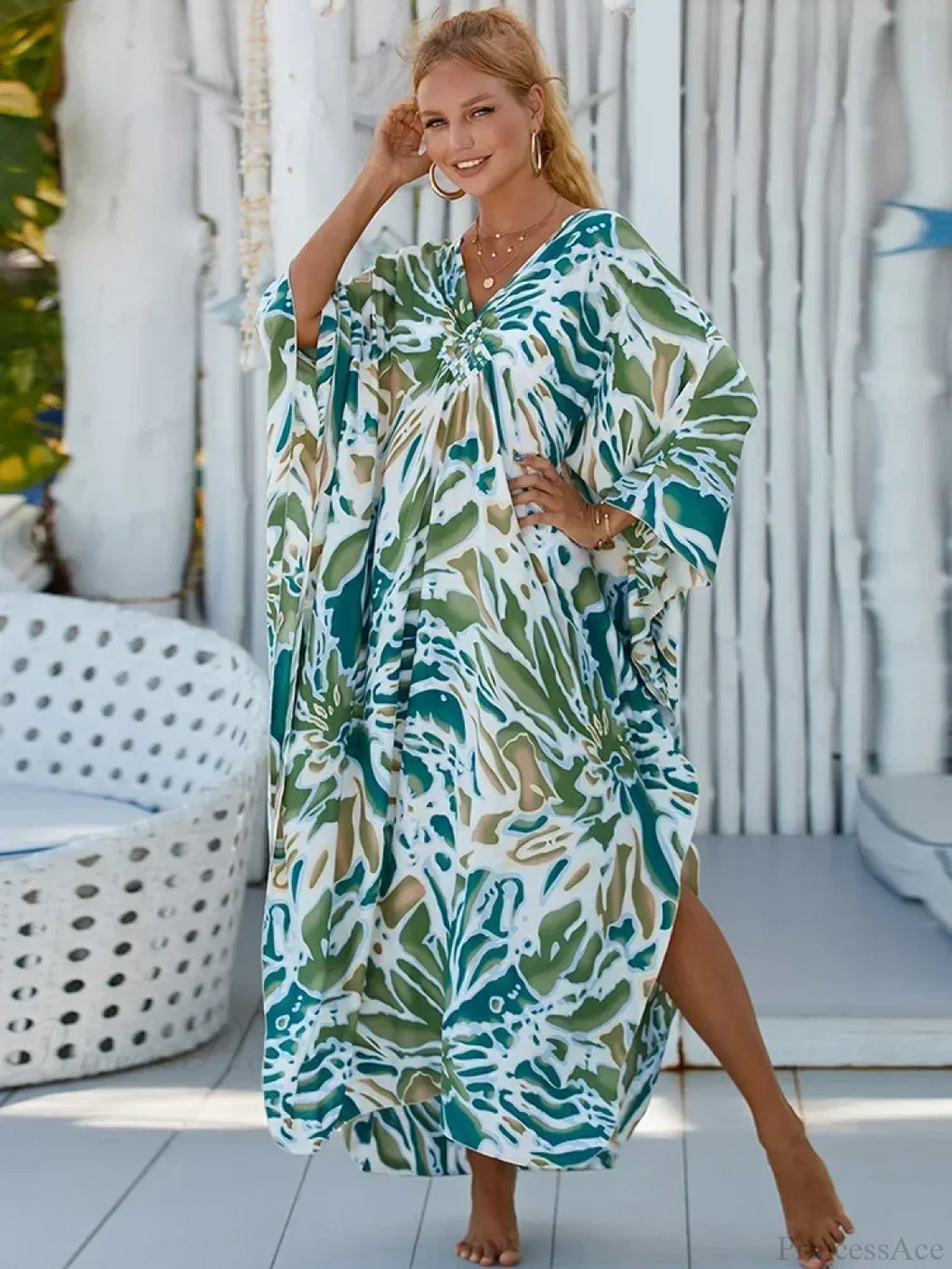 Zebra Stripes Long Dress Cover Up image 21