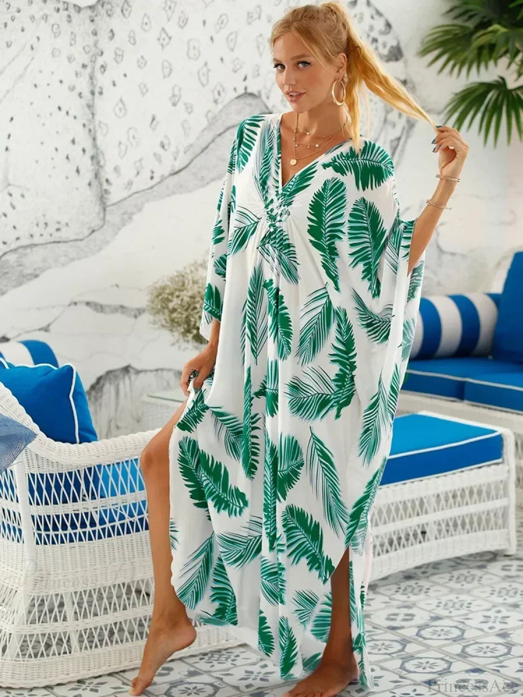 Zebra Stripes Long Dress Cover Up image 23